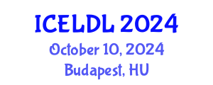 International Conference on E-Learning and Distance Learning (ICELDL) October 10, 2024 - Budapest, Hungary