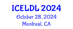 International Conference on E-Learning and Distance Learning (ICELDL) October 28, 2024 - Montreal, Canada