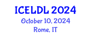 International Conference on E-Learning and Distance Learning (ICELDL) October 10, 2024 - Rome, Italy