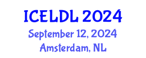 International Conference on E-Learning and Distance Learning (ICELDL) September 12, 2024 - Amsterdam, Netherlands