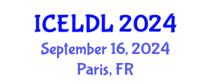 International Conference on E-Learning and Distance Learning (ICELDL) September 16, 2024 - Paris, France
