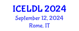 International Conference on E-Learning and Distance Learning (ICELDL) September 12, 2024 - Rome, Italy