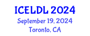 International Conference on E-Learning and Distance Learning (ICELDL) September 19, 2024 - Toronto, Canada