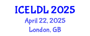 International Conference on E-Learning and Distance Learning (ICELDL) April 22, 2025 - London, United Kingdom