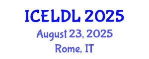 International Conference on E-Learning and Distance Learning (ICELDL) August 23, 2025 - Rome, Italy