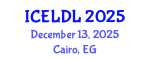 International Conference on E-Learning and Distance Learning (ICELDL) December 13, 2025 - Cairo, Egypt