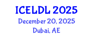 International Conference on E-Learning and Distance Learning (ICELDL) December 20, 2025 - Dubai, United Arab Emirates
