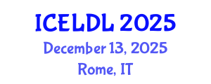 International Conference on E-Learning and Distance Learning (ICELDL) December 13, 2025 - Rome, Italy