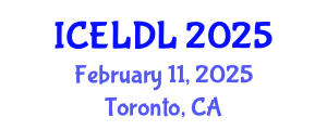 International Conference on E-Learning and Distance Learning (ICELDL) February 11, 2025 - Toronto, Canada