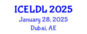 International Conference on E-Learning and Distance Learning (ICELDL) January 28, 2025 - Dubai, United Arab Emirates