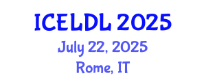 International Conference on E-Learning and Distance Learning (ICELDL) July 22, 2025 - Rome, Italy