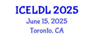 International Conference on E-Learning and Distance Learning (ICELDL) June 15, 2025 - Toronto, Canada