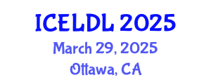 International Conference on E-Learning and Distance Learning (ICELDL) March 29, 2025 - Ottawa, Canada