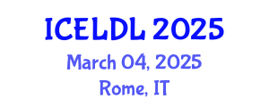 International Conference on E-Learning and Distance Learning (ICELDL) March 04, 2025 - Rome, Italy
