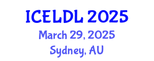 International Conference on E-Learning and Distance Learning (ICELDL) March 29, 2025 - Sydney, Australia