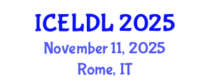 International Conference on E-Learning and Distance Learning (ICELDL) November 11, 2025 - Rome, Italy