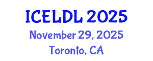 International Conference on E-Learning and Distance Learning (ICELDL) November 29, 2025 - Toronto, Canada