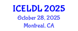 International Conference on E-Learning and Distance Learning (ICELDL) October 28, 2025 - Montreal, Canada