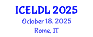 International Conference on E-Learning and Distance Learning (ICELDL) October 18, 2025 - Rome, Italy