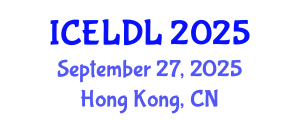 International Conference on E-Learning and Distance Learning (ICELDL) September 27, 2025 - Hong Kong, China
