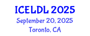 International Conference on E-Learning and Distance Learning (ICELDL) September 20, 2025 - Toronto, Canada