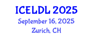 International Conference on E-Learning and Distance Learning (ICELDL) September 16, 2025 - Zurich, Switzerland