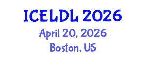 International Conference on E-Learning and Distance Learning (ICELDL) April 20, 2026 - Boston, United States International Conference on E-Learning and Distance Learning (ICELDL) April 20, 2026 - Boston, United States
