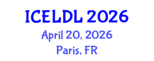 International Conference on E-Learning and Distance Learning (ICELDL) April 20, 2026 - Paris, France International Conference on E-Learning and Distance Learning (ICELDL) April 20, 2026 - Paris, France