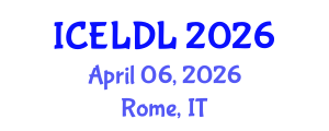 International Conference on E-Learning and Distance Learning (ICELDL) April 06, 2026 - Rome, Italy International Conference on E-Learning and Distance Learning (ICELDL) April 06, 2026 - Rome, Italy