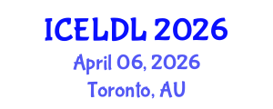 International Conference on E-Learning and Distance Learning (ICELDL) April 06, 2026 - Toronto, Australia International Conference on E-Learning and Distance Learning (ICELDL) April 06, 2026 - Toronto, Australia