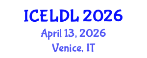 International Conference on E-Learning and Distance Learning (ICELDL) April 13, 2026 - Venice, Italy International Conference on E-Learning and Distance Learning (ICELDL) April 13, 2026 - Venice, Italy