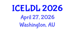 International Conference on E-Learning and Distance Learning (ICELDL) April 27, 2026 - Washington, Australia International Conference on E-Learning and Distance Learning (ICELDL) April 27, 2026 - Washington, Australia
