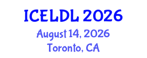 International Conference on E-Learning and Distance Learning (ICELDL) August 14, 2026 - Toronto, Canada International Conference on E-Learning and Distance Learning (ICELDL) August 14, 2026 - Toronto, Canada