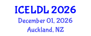 International Conference on E-Learning and Distance Learning (ICELDL) December 01, 2026 - Auckland, New Zealand International Conference on E-Learning and Distance Learning (ICELDL) December 01, 2026 - Auckland, New Zealand