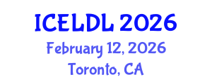 International Conference on E-Learning and Distance Learning (ICELDL) February 12, 2026 - Toronto, Canada International Conference on E-Learning and Distance Learning (ICELDL) February 12, 2026 - Toronto, Canada