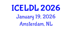 International Conference on E-Learning and Distance Learning (ICELDL) January 19, 2026 - Amsterdam, Netherlands International Conference on E-Learning and Distance Learning (ICELDL) January 19, 2026 - Amsterdam, Netherlands
