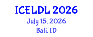 International Conference on E-Learning and Distance Learning (ICELDL) July 15, 2026 - Bali, Indonesia International Conference on E-Learning and Distance Learning (ICELDL) July 15, 2026 - Bali, Indonesia