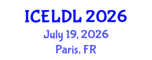 International Conference on E-Learning and Distance Learning (ICELDL) July 19, 2026 - Paris, France International Conference on E-Learning and Distance Learning (ICELDL) July 19, 2026 - Paris, France