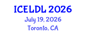 International Conference on E-Learning and Distance Learning (ICELDL) July 19, 2026 - Toronto, Canada International Conference on E-Learning and Distance Learning (ICELDL) July 19, 2026 - Toronto, Canada