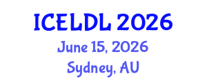 International Conference on E-Learning and Distance Learning (ICELDL) June 15, 2026 - Sydney, Australia International Conference on E-Learning and Distance Learning (ICELDL) June 15, 2026 - Sydney, Australia