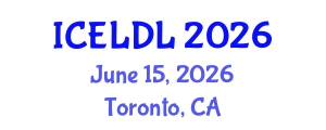 International Conference on E-Learning and Distance Learning (ICELDL) June 15, 2026 - Toronto, Canada International Conference on E-Learning and Distance Learning (ICELDL) June 15, 2026 - Toronto, Canada
