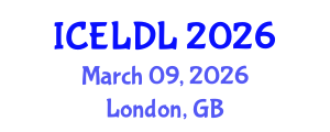International Conference on E-Learning and Distance Learning (ICELDL) March 09, 2026 - London, United Kingdom International Conference on E-Learning and Distance Learning (ICELDL) March 09, 2026 - London, United Kingdom