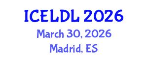 International Conference on E-Learning and Distance Learning (ICELDL) March 30, 2026 - Madrid, Spain International Conference on E-Learning and Distance Learning (ICELDL) March 30, 2026 - Madrid, Spain
