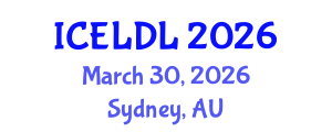 International Conference on E-Learning and Distance Learning (ICELDL) March 30, 2026 - Sydney, Australia International Conference on E-Learning and Distance Learning (ICELDL) March 30, 2026 - Sydney, Australia