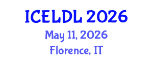 International Conference on E-Learning and Distance Learning (ICELDL) May 11, 2026 - Florence, Italy International Conference on E-Learning and Distance Learning (ICELDL) May 11, 2026 - Florence, Italy