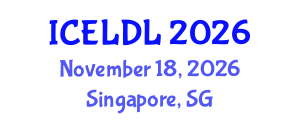 International Conference on E-Learning and Distance Learning (ICELDL) November 18, 2026 - Singapore, Singapore International Conference on E-Learning and Distance Learning (ICELDL) November 18, 2026 - Singapore, Singapore