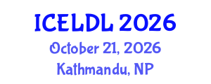 International Conference on E-Learning and Distance Learning (ICELDL) October 21, 2026 - Kathmandu, Nepal International Conference on E-Learning and Distance Learning (ICELDL) October 21, 2026 - Kathmandu, Nepal