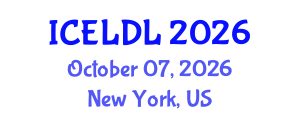 International Conference on E-Learning and Distance Learning (ICELDL) October 07, 2026 - New York, United States International Conference on E-Learning and Distance Learning (ICELDL) October 07, 2026 - New York, United States