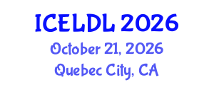International Conference on E-Learning and Distance Learning (ICELDL) October 21, 2026 - Quebec City, Canada