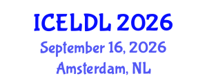 International Conference on E-Learning and Distance Learning (ICELDL) September 16, 2026 - Amsterdam, Netherlands International Conference on E-Learning and Distance Learning (ICELDL) September 16, 2026 - Amsterdam, Netherlands